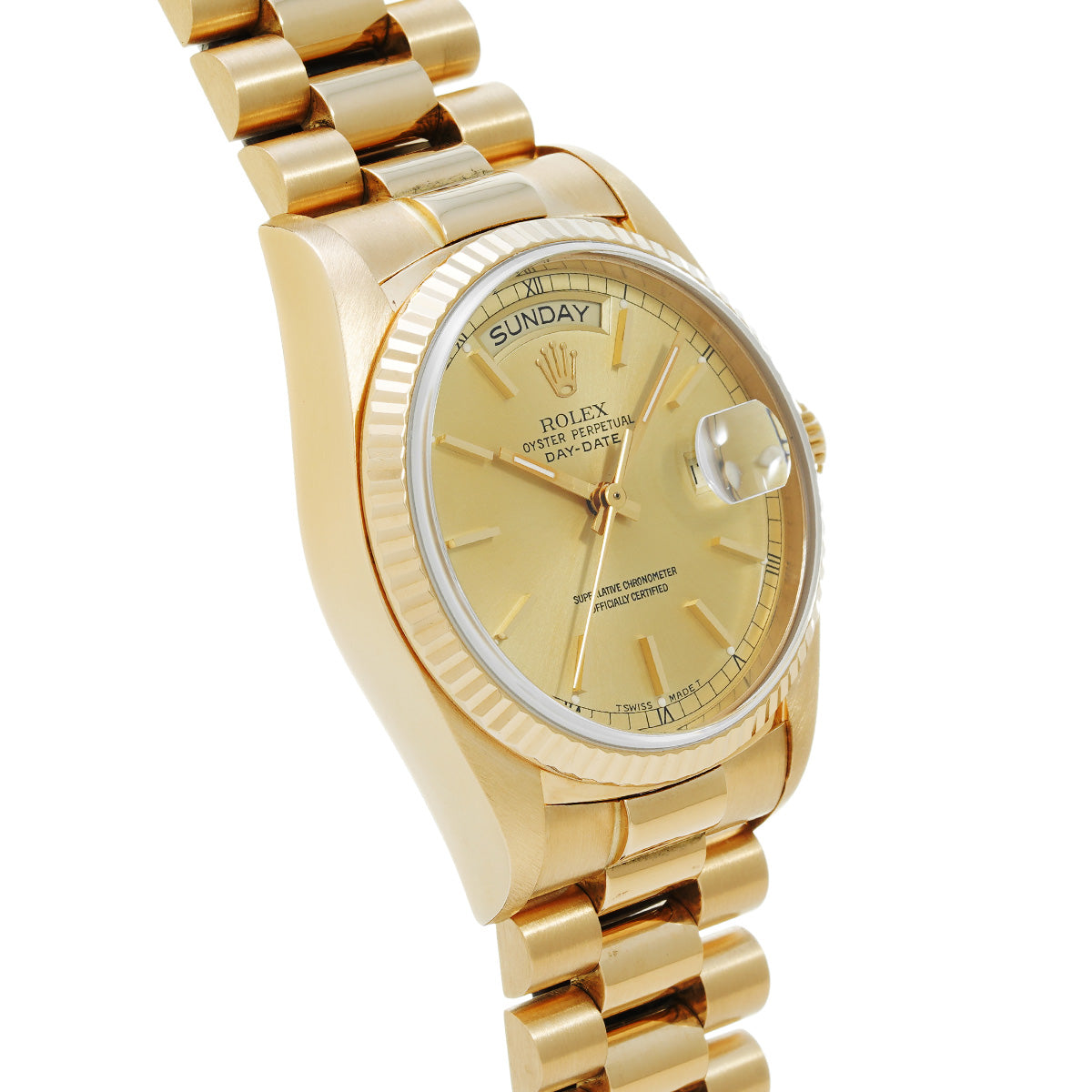 Day Date 18038 98th (manufactured circa 1986) Champagne ROLEX Men's [Pre-Owned].