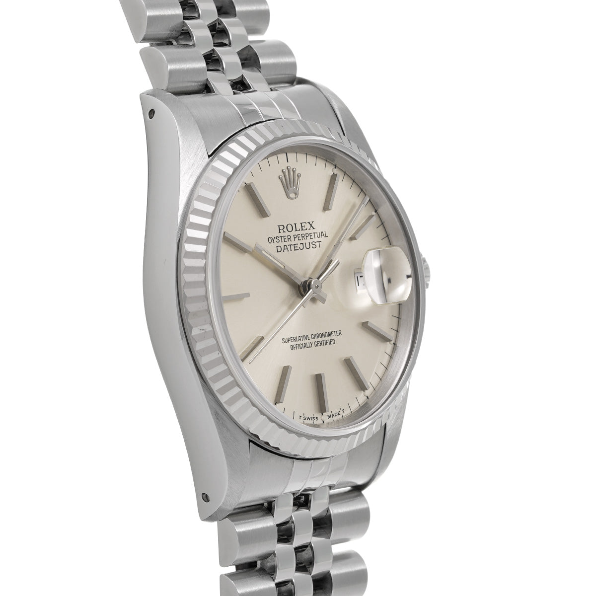 DATE JUST 16234 X (manufactured circa 1991) Silver ROLEX Men's [Pre-Owned].