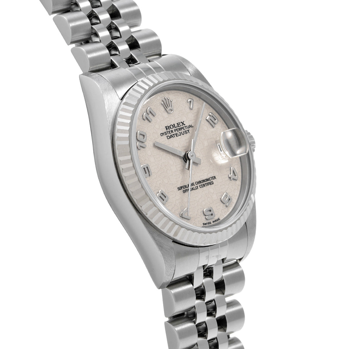 Datejust 68274 A (manufactured circa 1998) Ivory Computer ROLEX Unisex [Pre-Owned].