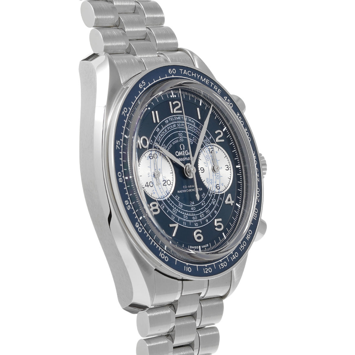 Speedmaster Chronoscope Co-Axial Master Chronometer 329.30.43.51.03.001 Blue/Silver OMEGA Mens [Pre-Owned]