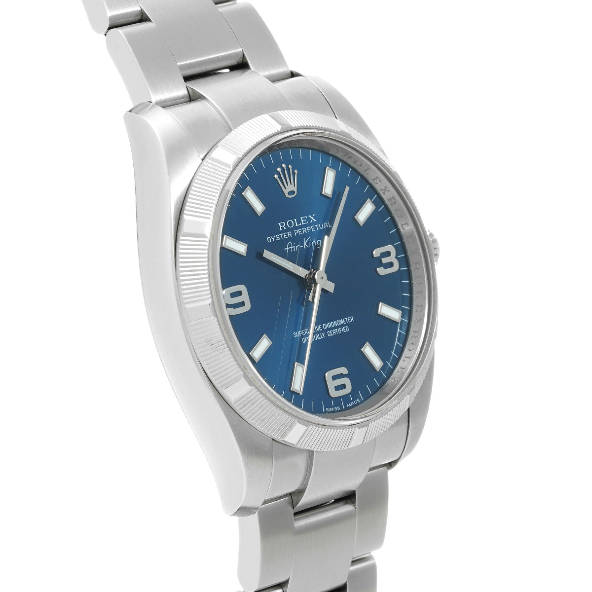 Air-King 114210 Z (manufactured circa 2006) Blue ROLEX Men's [Pre-Owned].