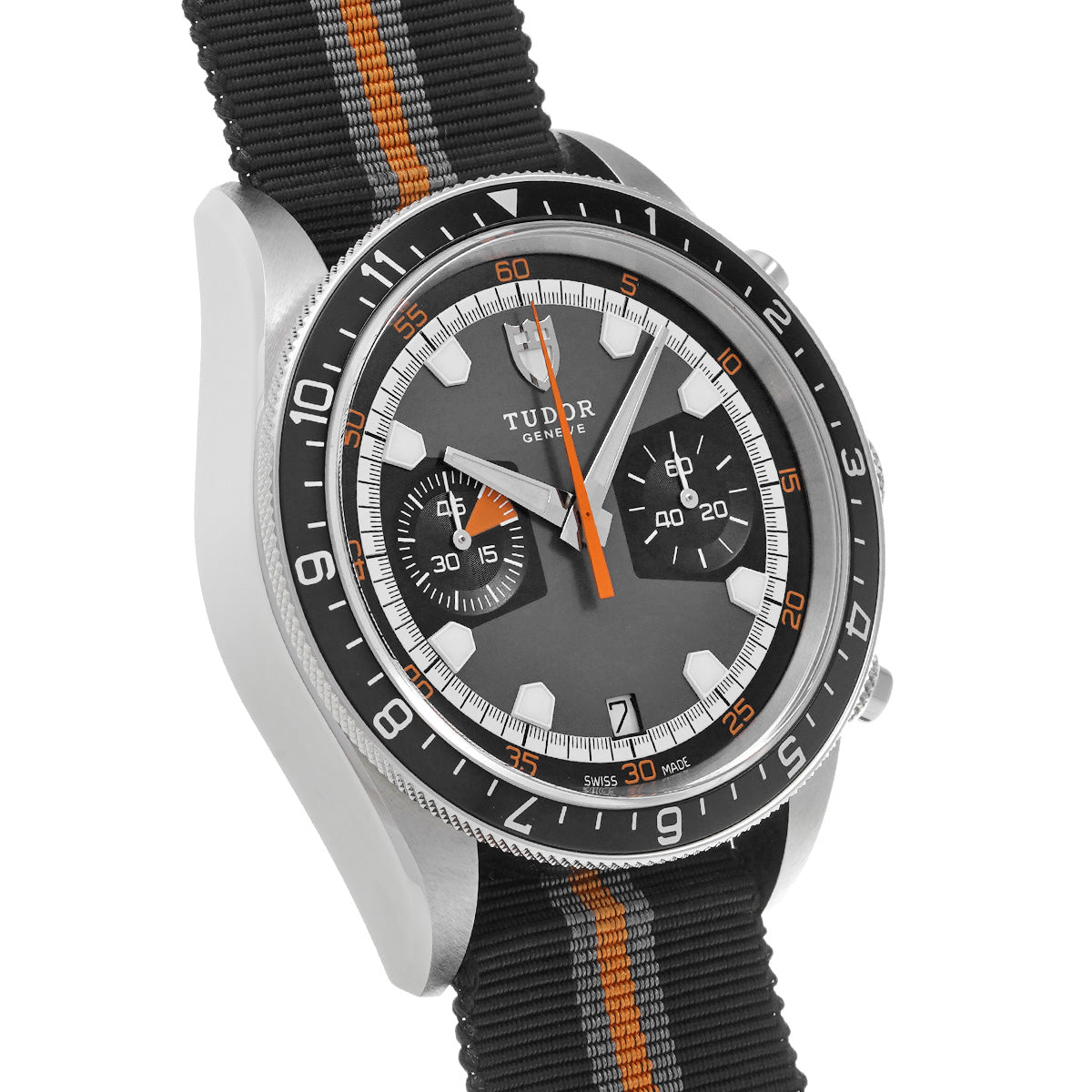 Heritage Chrono 70330N Gray/Black TUDOR Men's [Pre-owned].