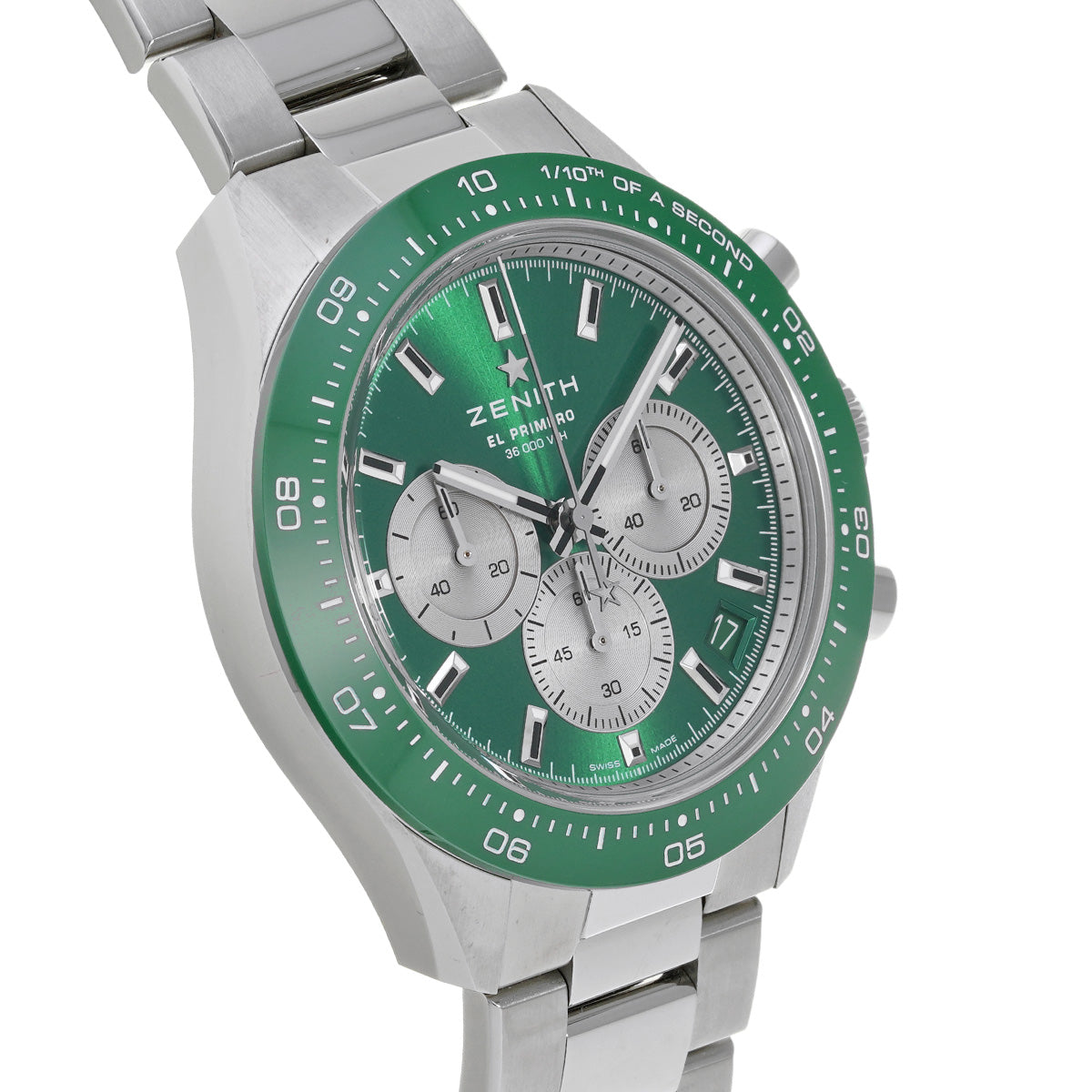Chronomaster Sport Yoshida Special Edition 03.3108.3600/57.M3100 Green Lacquer/Silver ZENITH Men's [New].