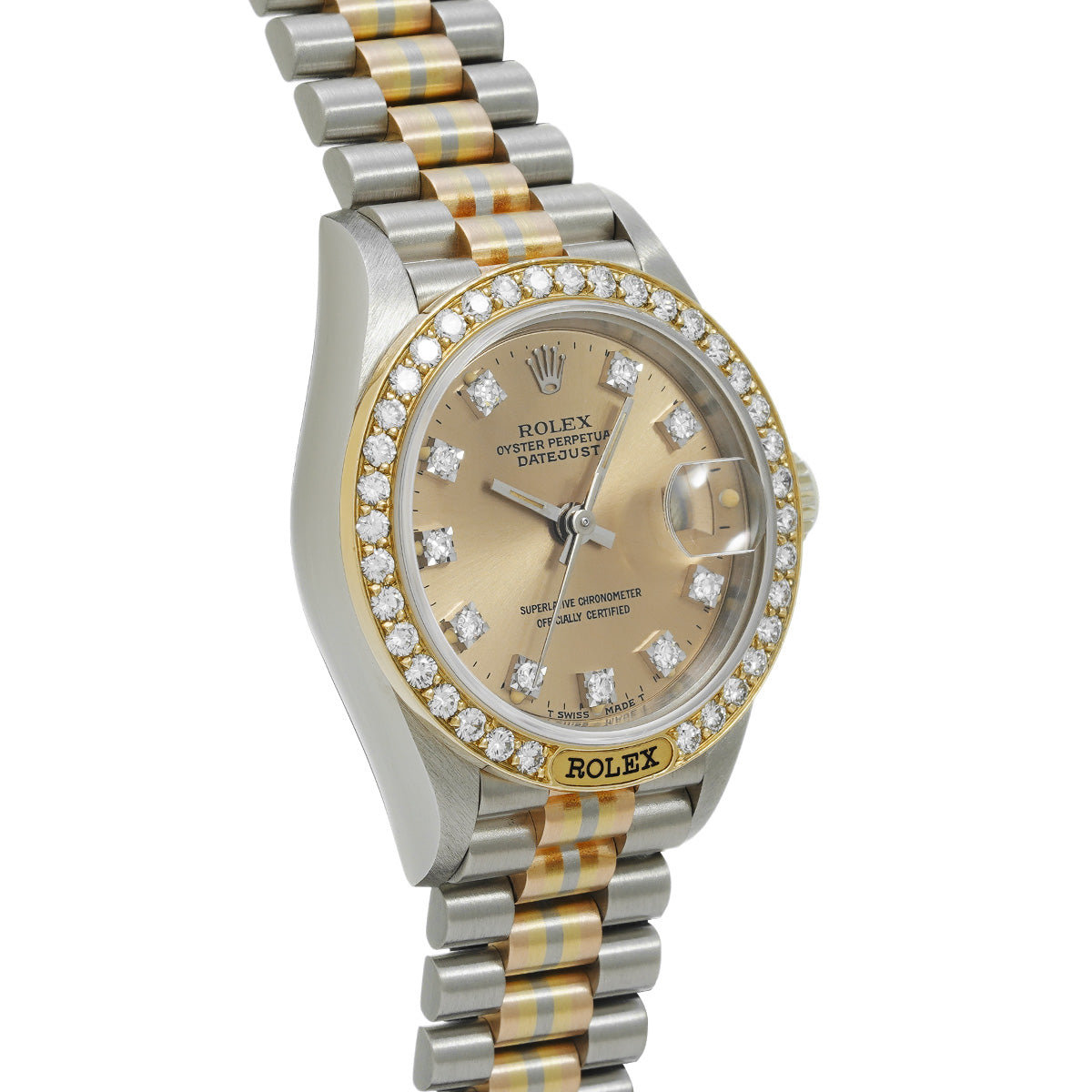 DATE JUST TRIDOR 69149BIC 88th (manufactured circa 1985) Brown/Diamond ROLEX Ladies [Pre-Owned].