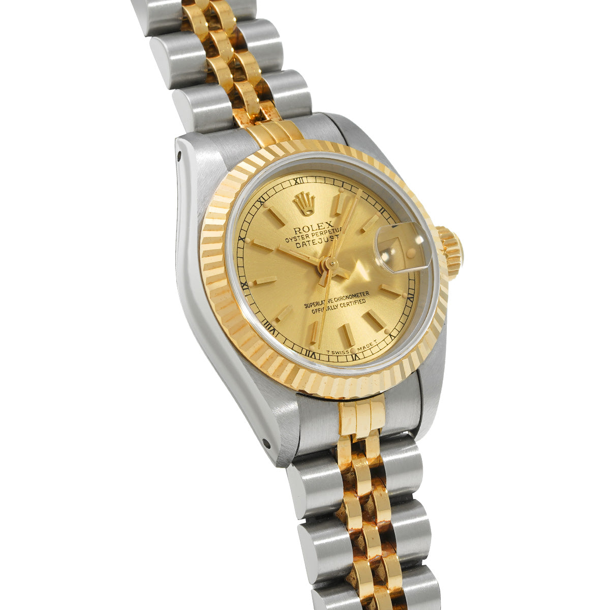 DATE JUST 69173 L (manufactured circa 1989) Champagne ROLEX Ladies [Pre-Owned].