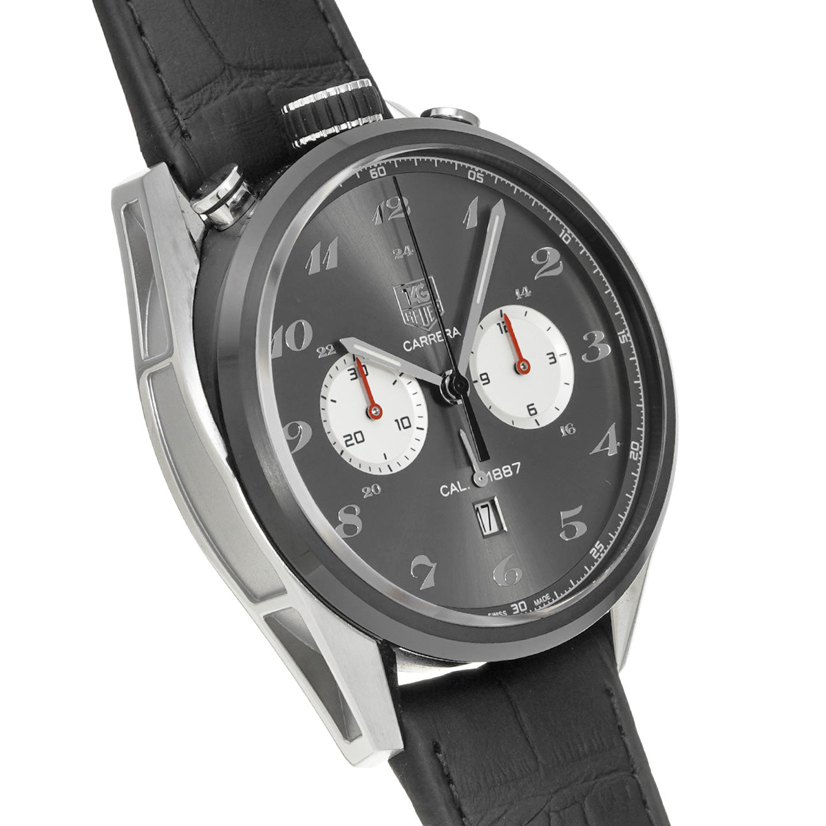 CARRERA Calibre 1887 Chronograph 100th Japan Limited Edition 200 pieces CAR2C14.FC6327 Gray/Silver TAG HEUER Mens [Pre-Owned]