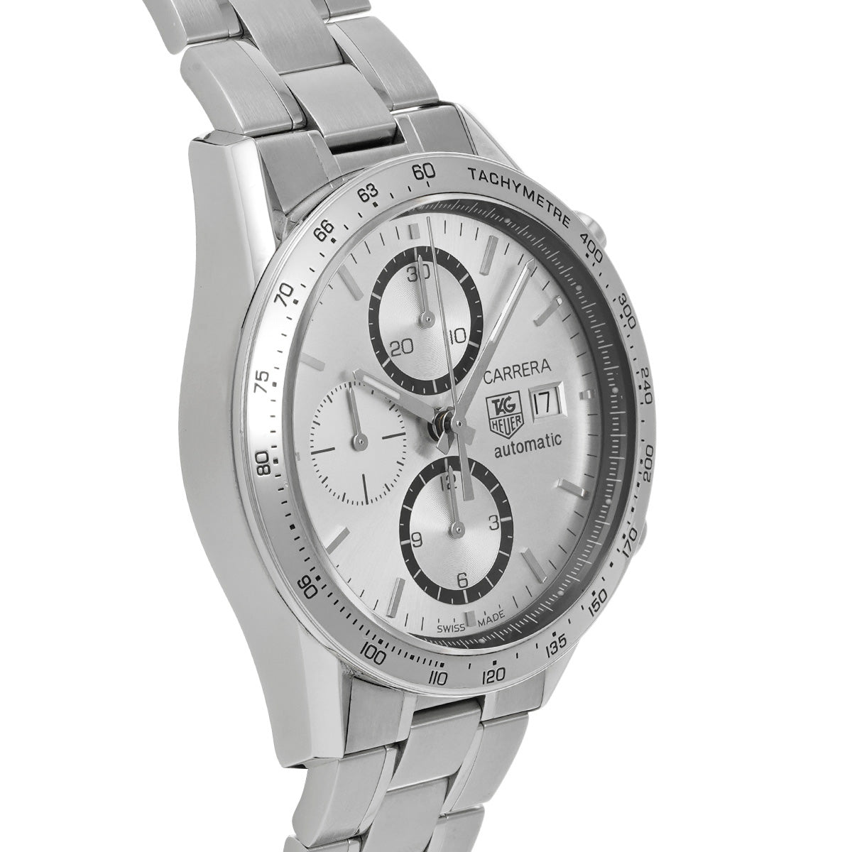 CARRERA Calibre 16 Chronograph Elegance CV2017.BA0786 Silver TAG HEUER Men's [Pre-Owned].