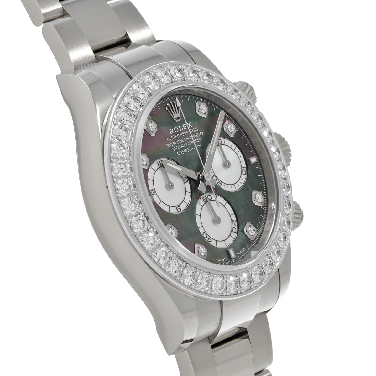 126579RBR Cosmograph Daytona Random Serial Black MOP/Diamond ROLEX Men's [Pre-Owned].