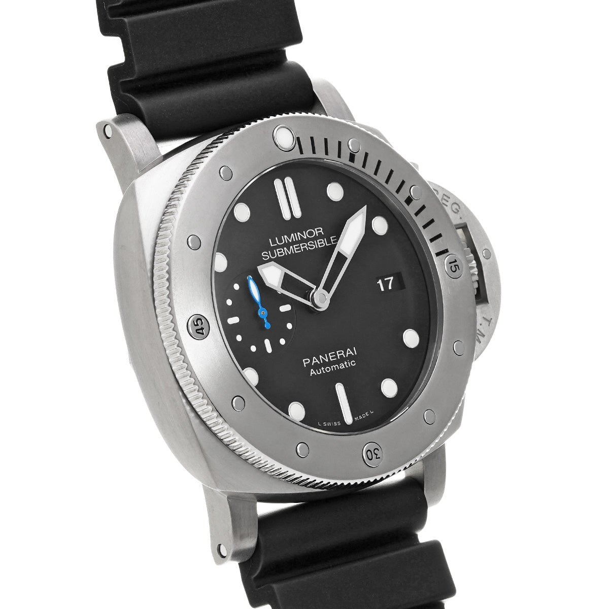 Luminor 1950 Submersible 3 Days Titanio PAM01305 T (manufactured in 2017) Black PANERAI Men's [Pre-Owned].