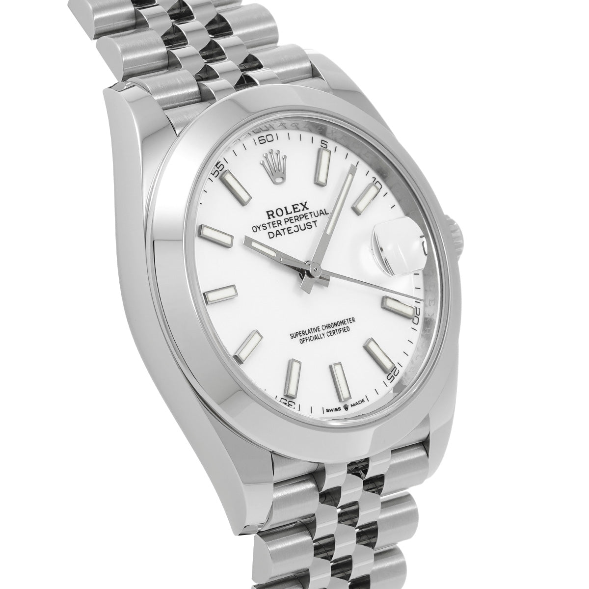 DATE JUST 41 126300 Random Serial White ROLEX Men's [Pre-owned].