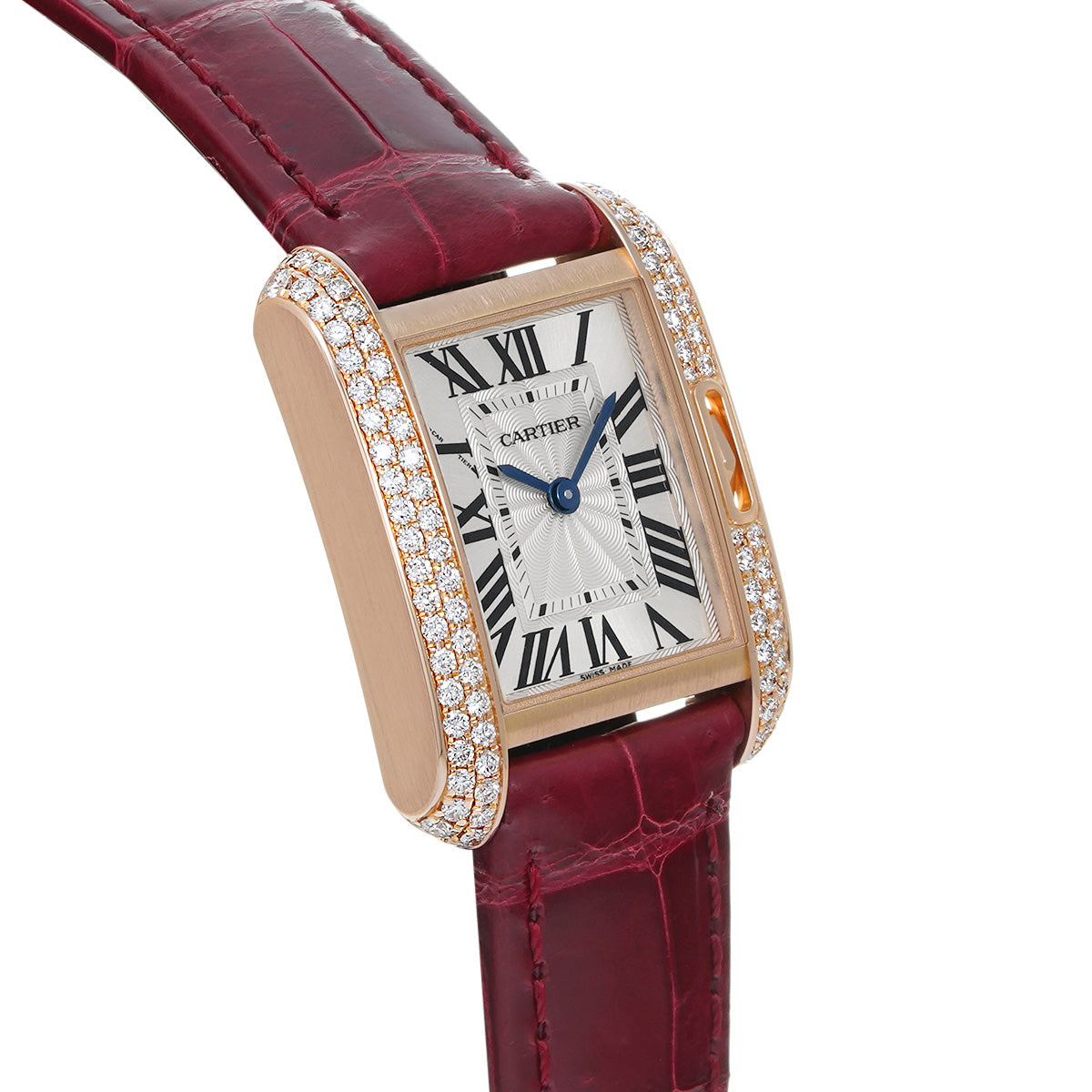 Tank Anglaise SM WT100013 Silver CARTIER Ladies [Pre-owned]