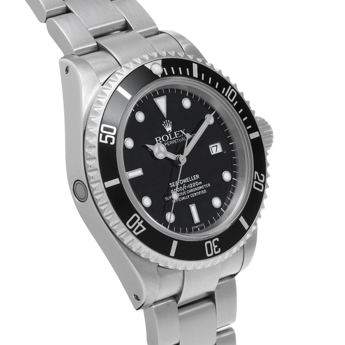 Sea-Dweller 16600 U (manufactured circa 1997) Black ROLEX Men's [Pre-Owned].