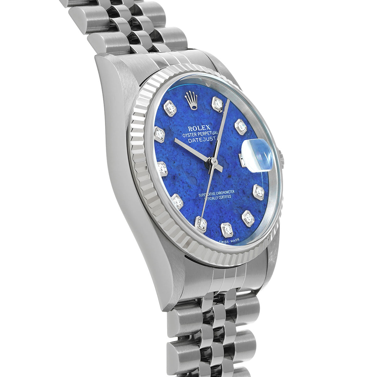 DATE JUST 16234G Y (made around 2002) Sodalite/Diamond ROLEX Men's [Pre-Owned].