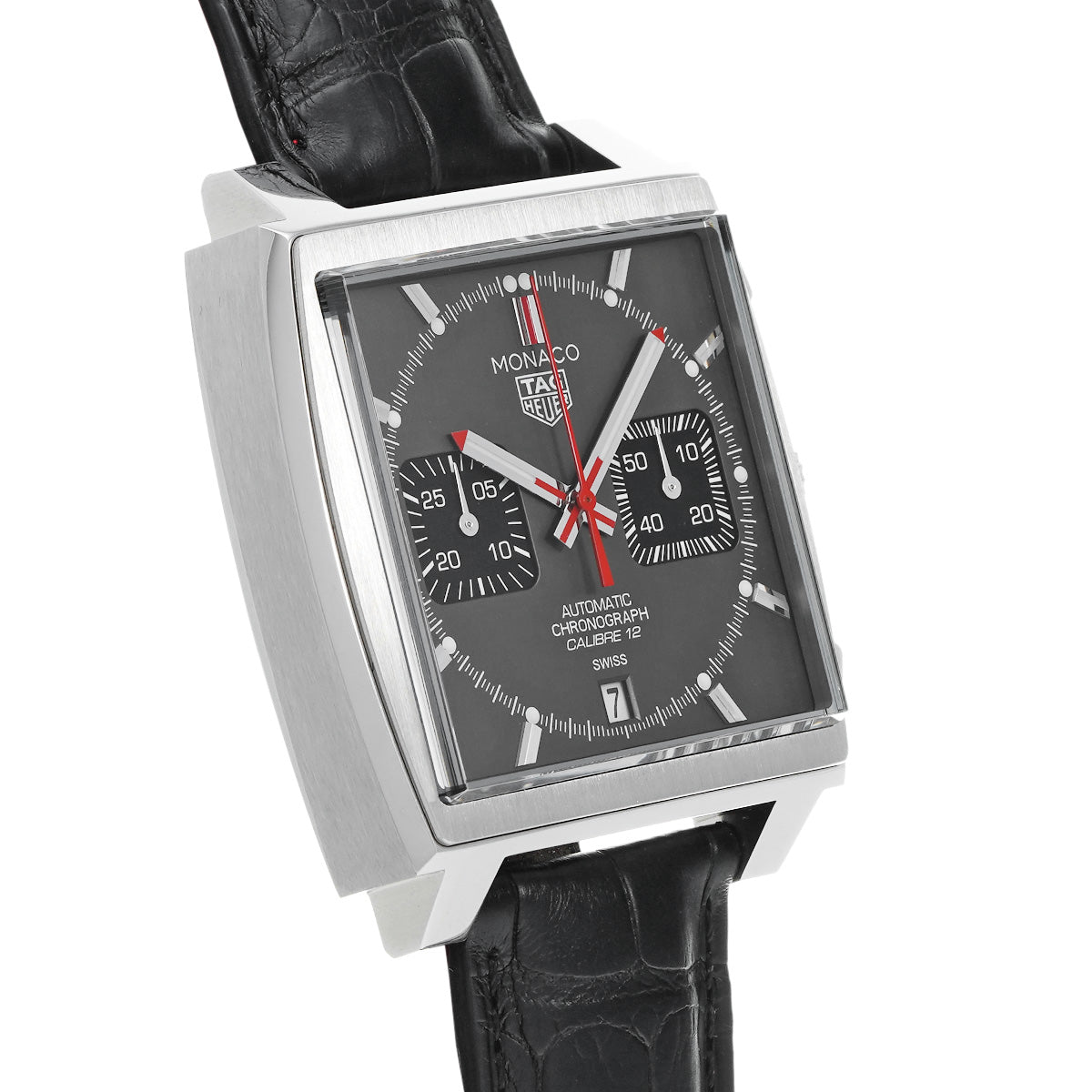 Monaco Calibre 12 Chronograph Final Edition CAW211J.FC6476 Gray/Black TAG HEUER Mens [Pre-Owned]