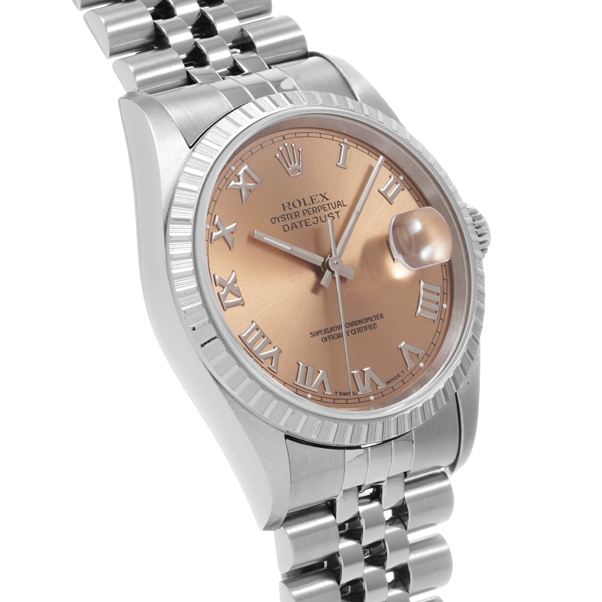 DATE JUST 16220 S (manufactured circa 1993) Pink ROLEX Men's [Pre-Owned].
