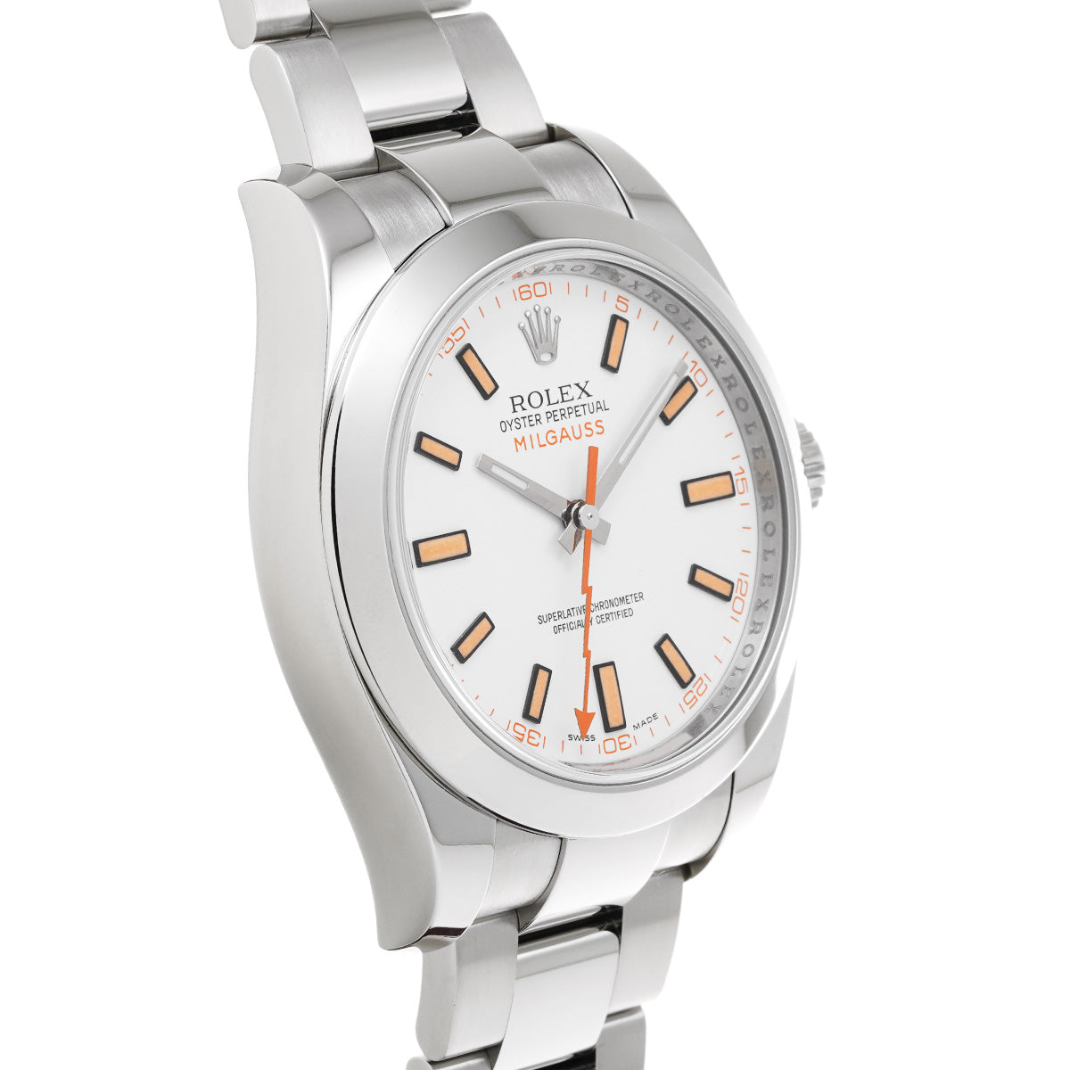 Milgauss 116400 G (manufactured circa 2011) White ROLEX Men's [Pre-Owned].