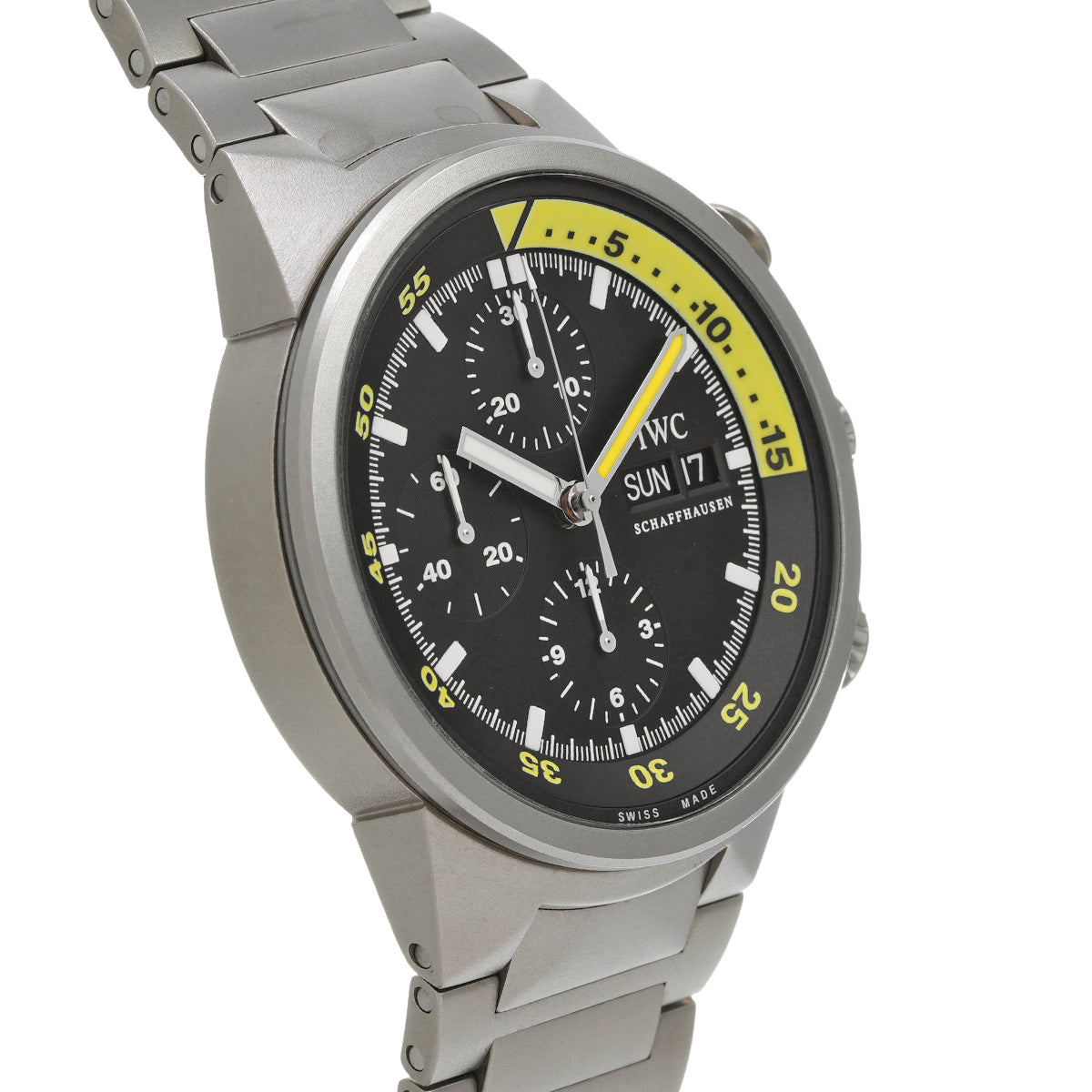 Aquatimer Chronograph IW371903 Black IWC Men's [Pre-Owned]