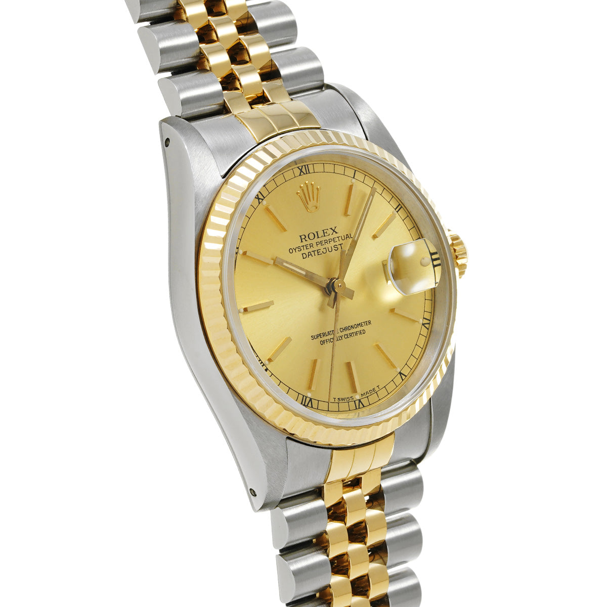 Datejust 16233 R (manufactured circa 1988) Champagne ROLEX Men's [Pre-Owned].