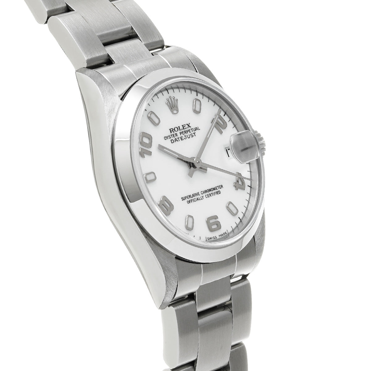 DATE JUST 78240 Y No. (manufactured around 2002) White ROLEX Unisex [Pre-Owned].