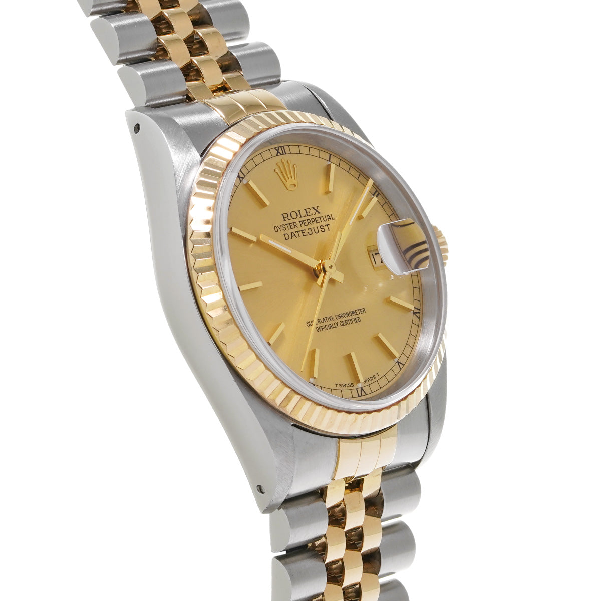 Datejust 16233 X (manufactured circa 1993) Champagne ROLEX Men's [Pre-Owned].