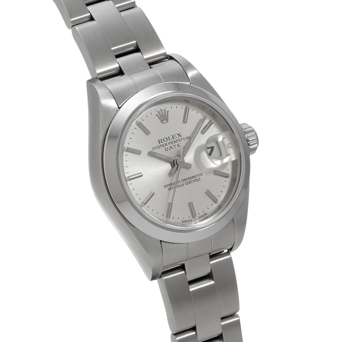 DATE JUST 79160 K (manufactured circa 2001) Silver ROLEX Ladies [Pre-owned].