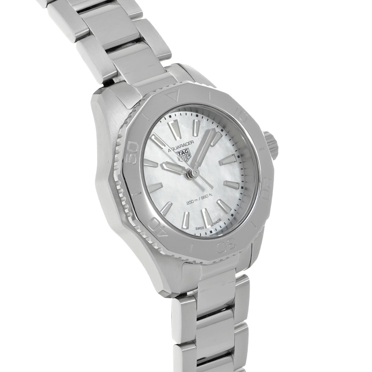 Aquaracer Professional 200 Quartz WBP1418.BA0622 White MOP TAG HEUER Men's [Pre-Owned]