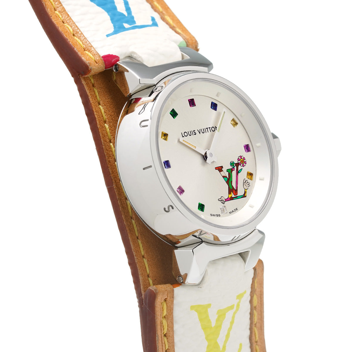 Tambour Love Monogram Q12130 Silver LOUIS VUITTON Ladies [Pre-owned].