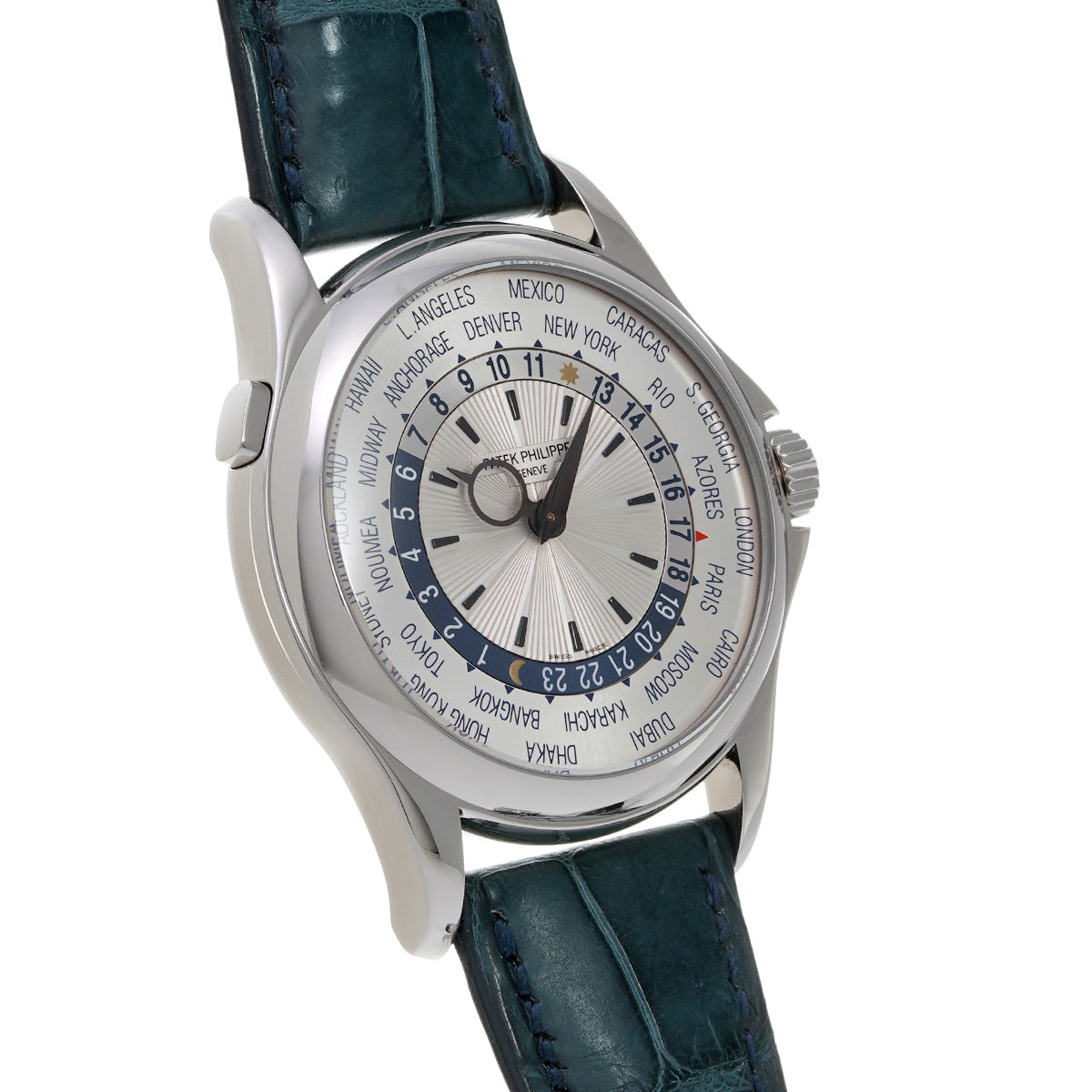 World Time 5130G-001 Silver PATEK PHILIPPE Men's [Pre-Owned].