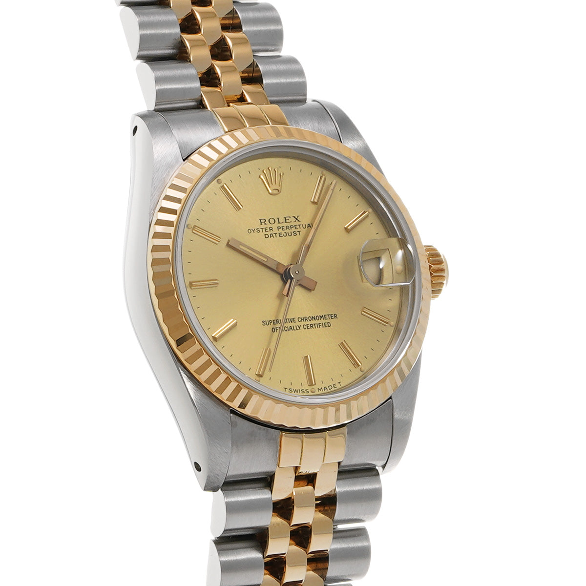 DATE JUST 68273 96th (manufactured circa 1986) Champagne ROLEX Unisex [Pre-Owned].