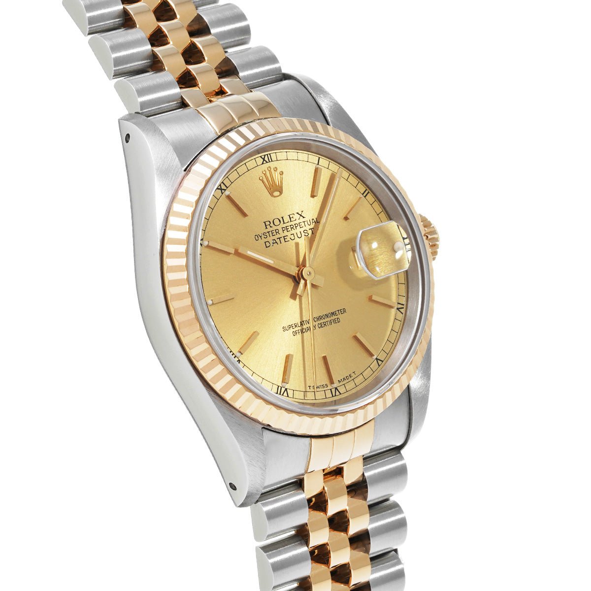 Datejust 16233 X (manufactured circa 1991) Champagne ROLEX Men's [Pre-Owned].