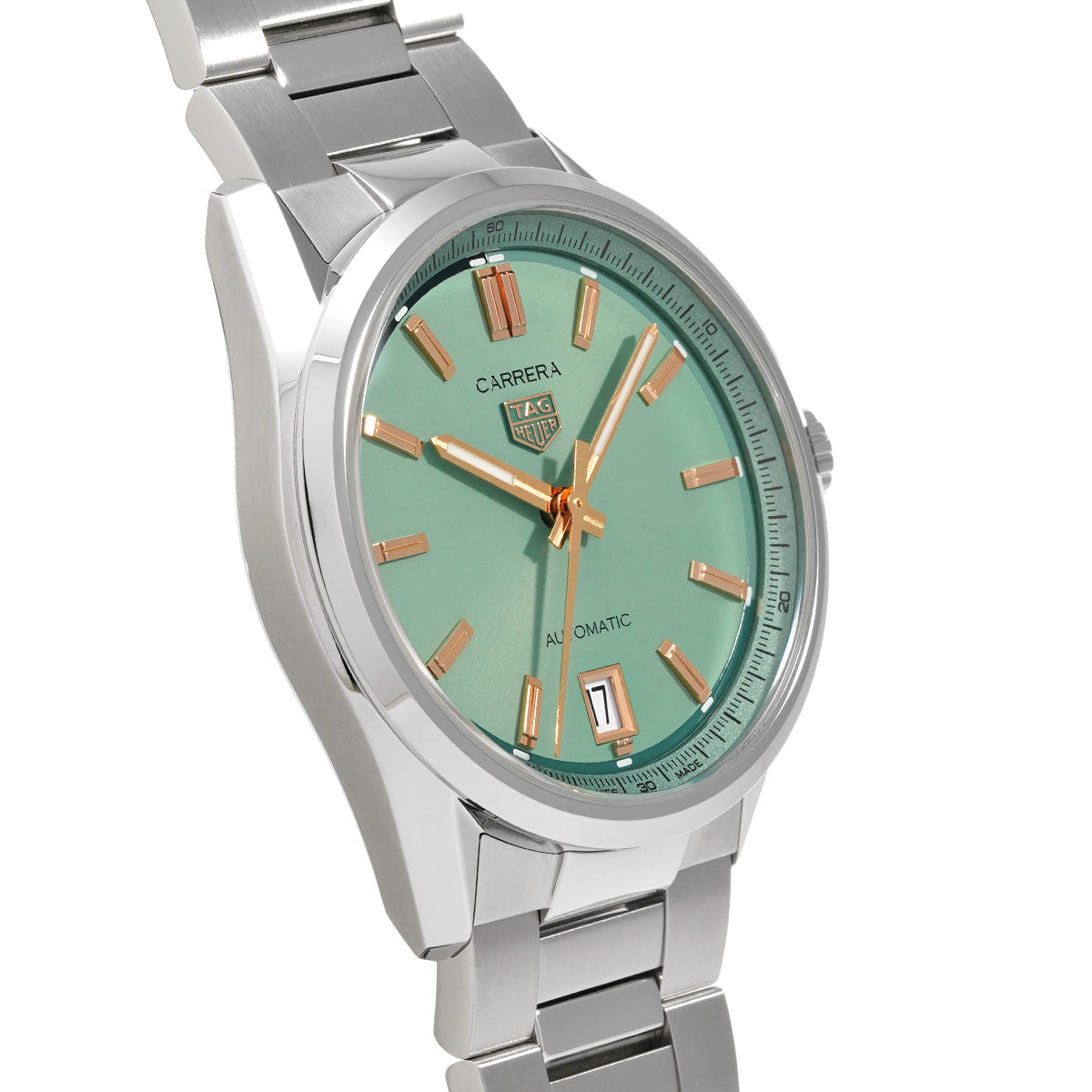 CARRERA Calibre 7 Date WBN2312.BA0001 Green TAG HEUER Men's [Pre-Owned].