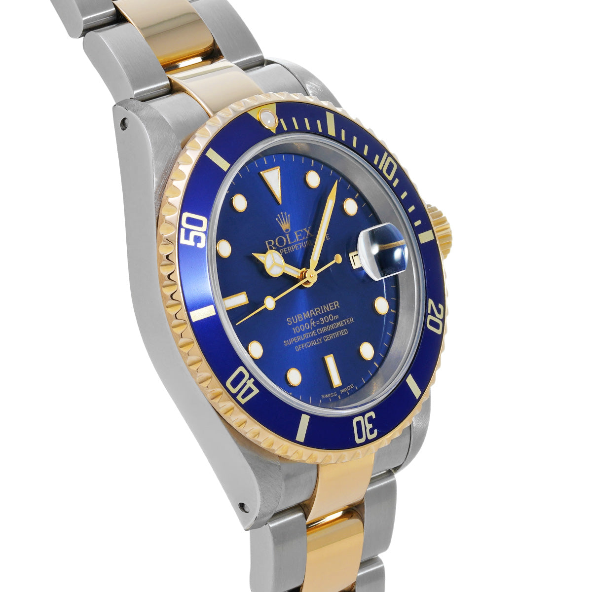 Submariner Date 16613 P (manufactured circa 2001) Blue ROLEX Men's [Pre-Owned].