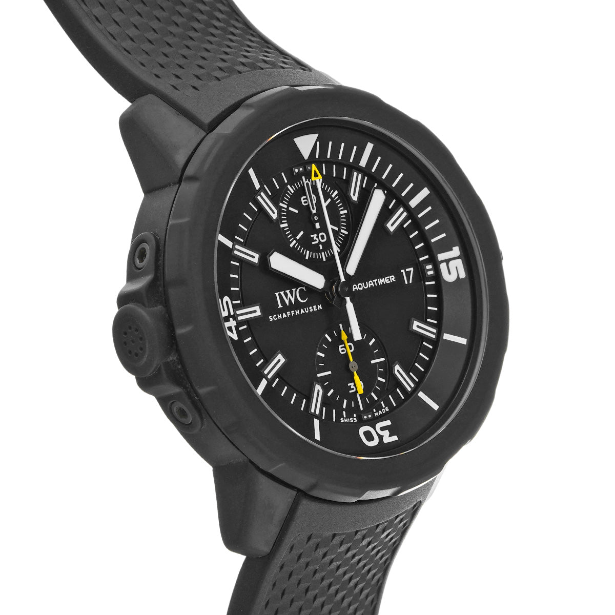 Aquatimer Chronograph Galapagos Island IW379502 Black IWC Men's [Pre-Owned]