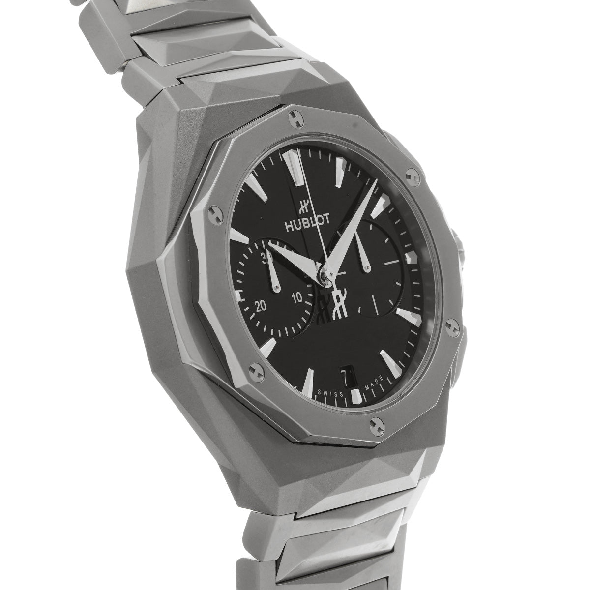 Classic Fusion Chronograph Orlinski Full Titanium 549.NI.1270.NI.ORL23 Black HUBLOT Men's [pre-owned]