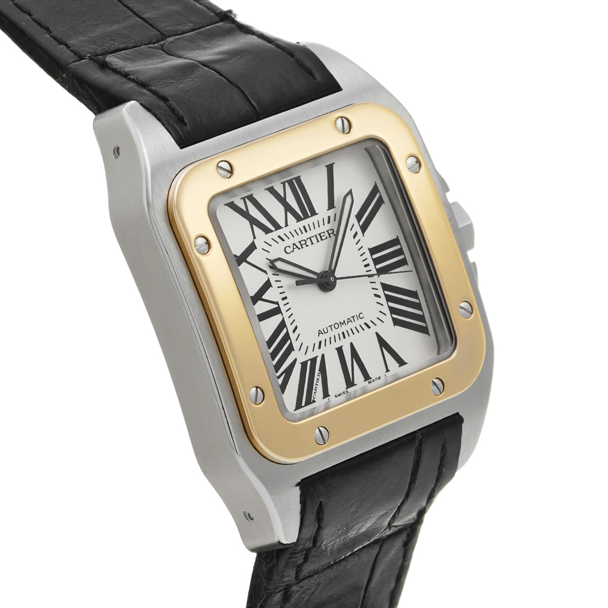 Santos 100 LM W20072X7 Silver CARTIER Men's [Pre-owned]