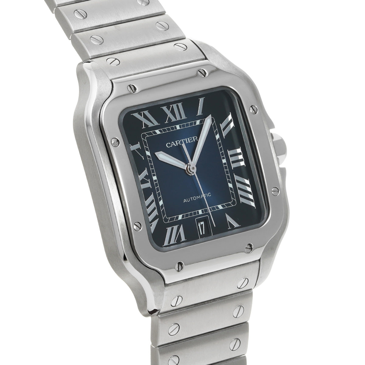 Santos de Cartier LM WSSA0030 Blue Gradation CARTIER Men's [Pre-Owned].