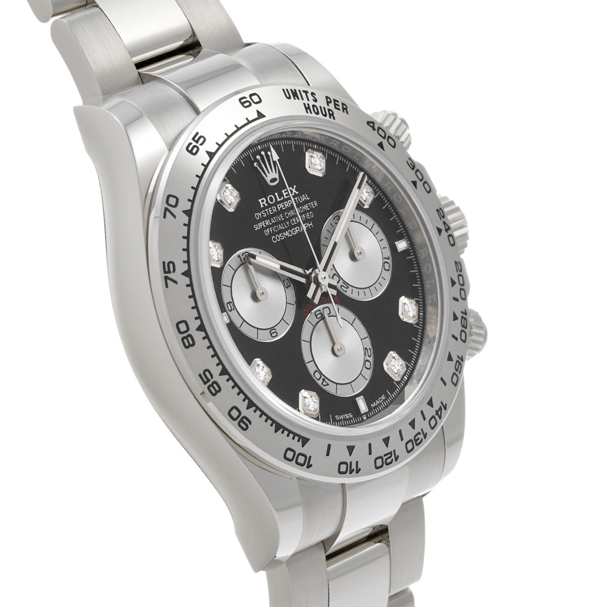 Cosmograph Daytona 126509G Random Serial Black/Steel/Diamond ROLEX Men's [Pre-Owned].