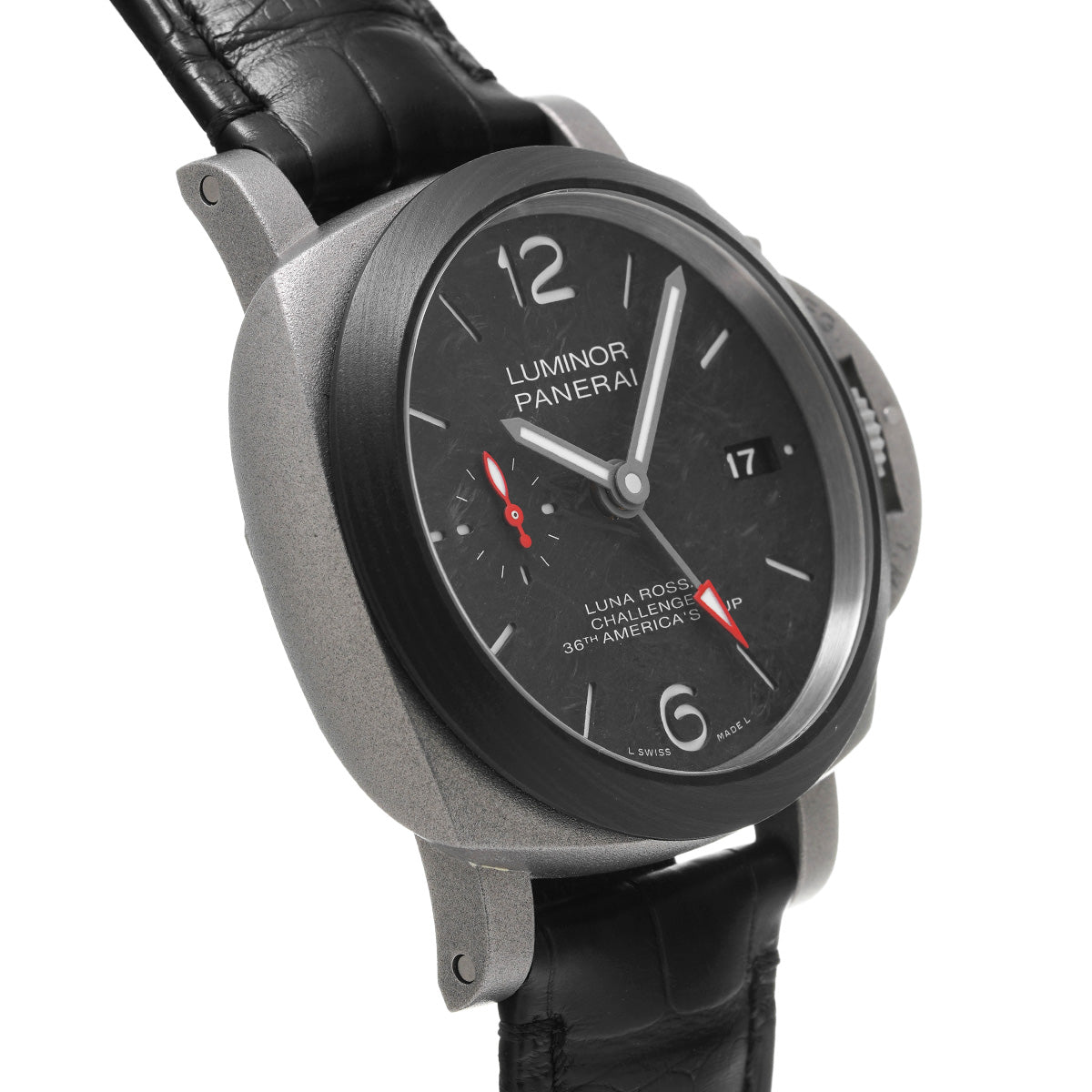 Luminor Luna Rossa GMT PAM01096 W (manufactured in 2020) Black PANERAI Men's [Pre-Owned].