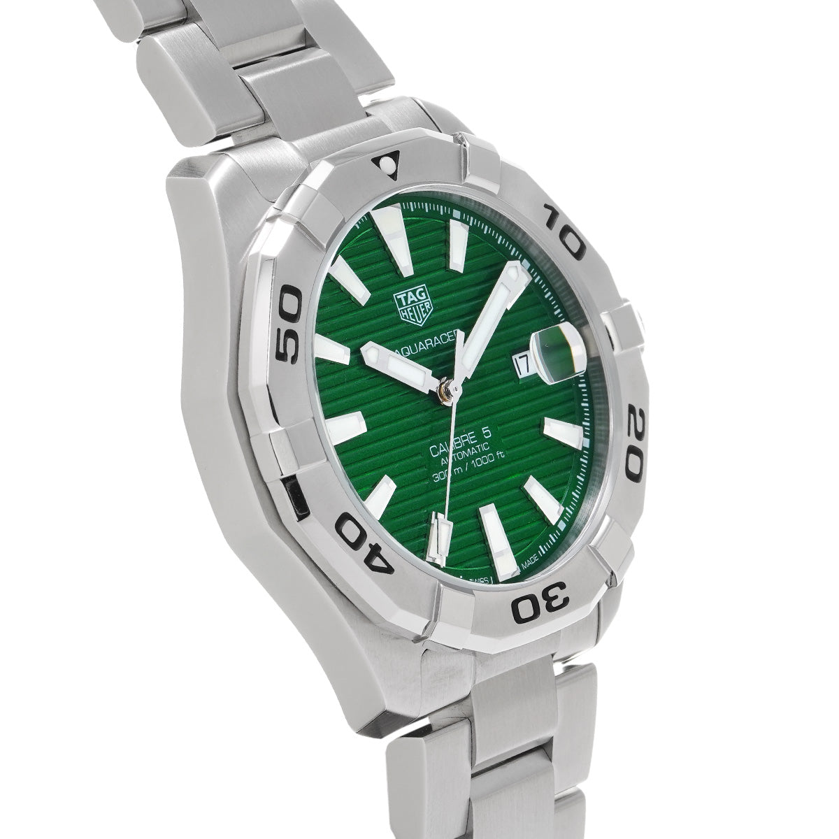 Aquaracer Calibre 5 WAY2015.BA0927 Green TAG HEUER Men's [Pre-Owned].