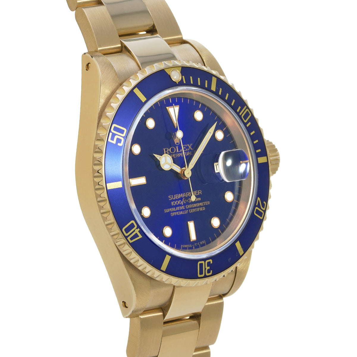 Submariner Date 16618LB S (manufactured circa 1993) Blue ROLEX Men's [Pre-Owned].
