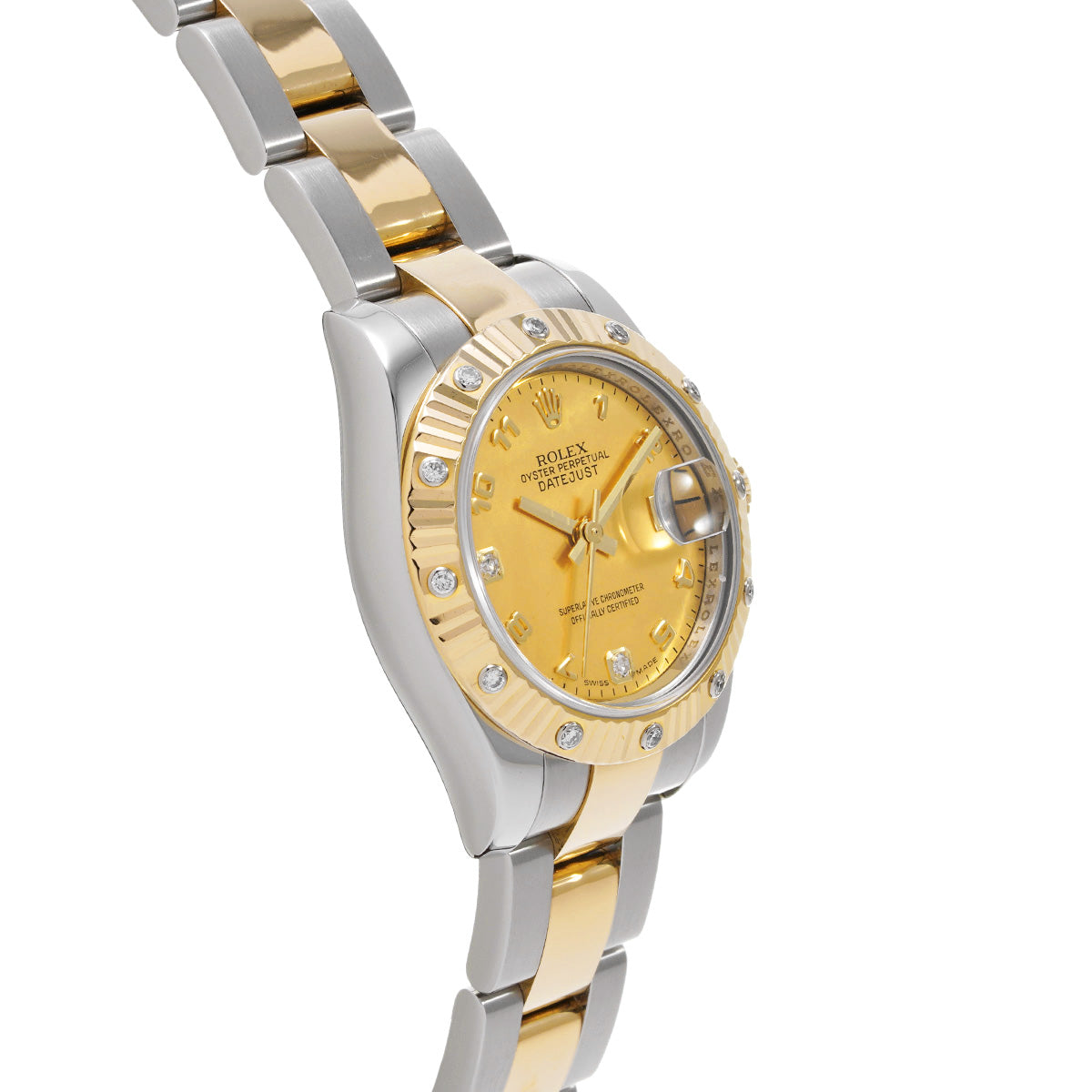 179313 Lady Datejust 26 D (made around 2005) Yellow MOP/Diamond ROLEX Ladies [Pre-Owned].