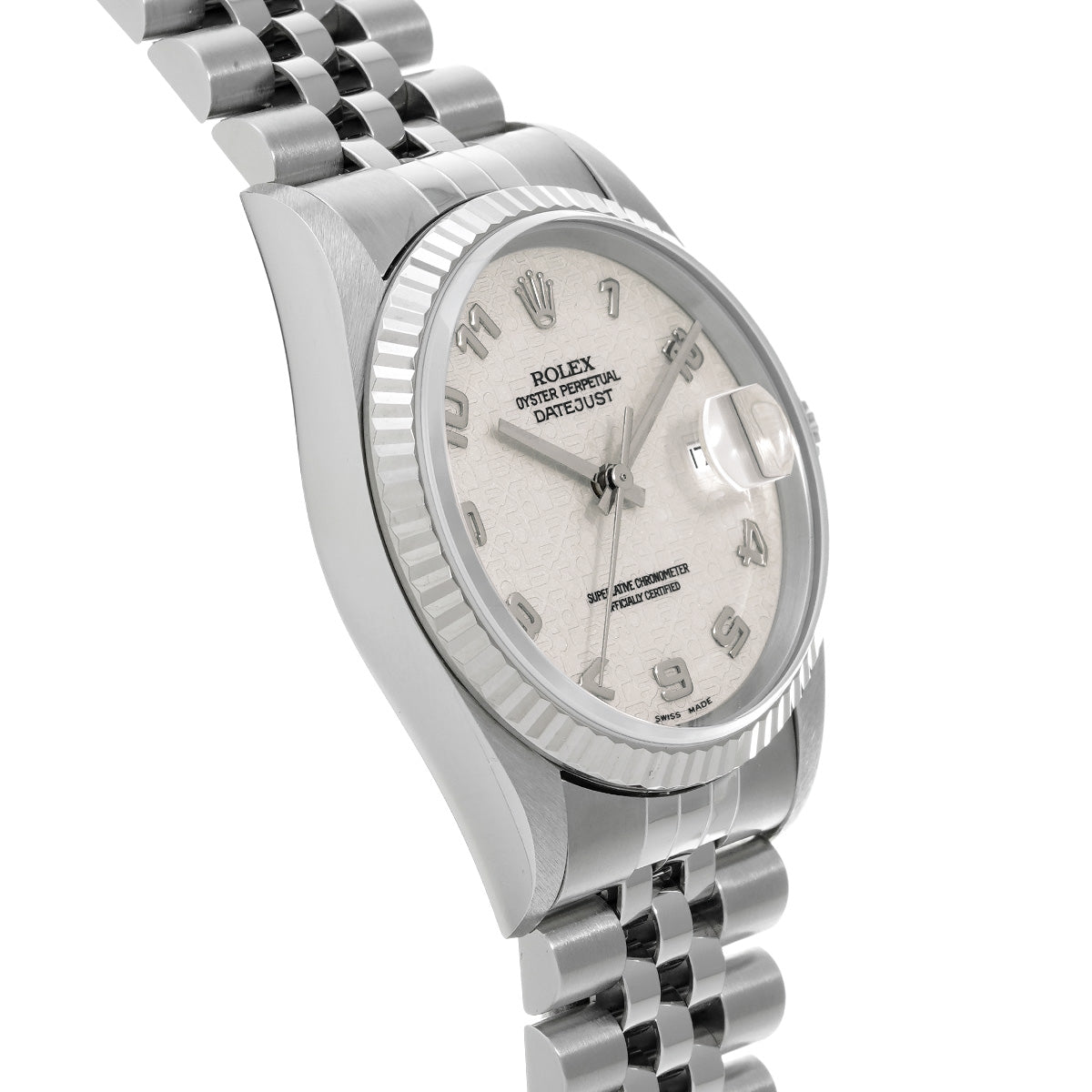 Datejust 16234 T (manufactured circa 1996) Ivory Computer ROLEX Men's [Pre-Owned].