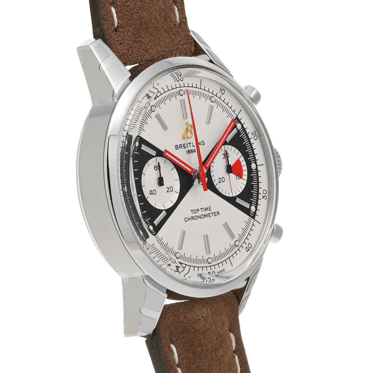 Top Time Limited Edition A23310121G1X1 White/Black BREITLING Men's [Pre-Owned].