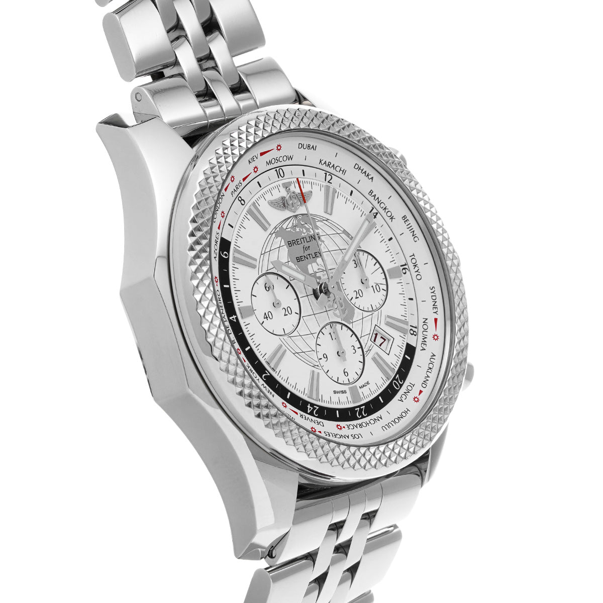 BENTLEY B05 UNITIME AB0521U0/A768 White BREITLING Men's [Pre-Owned].