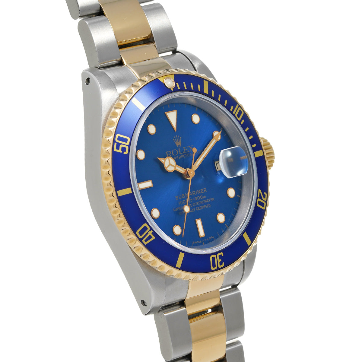 Submariner Date 16613 W (manufactured circa 1996) Blue ROLEX Men's [Pre-Owned].