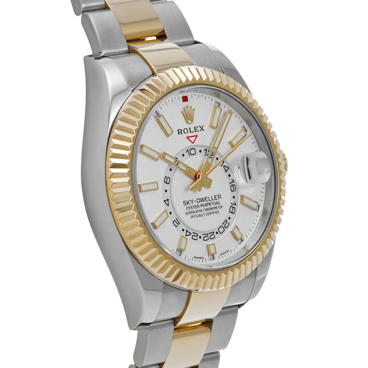 SKYDWELLER 326933 Random Serial White ROLEX Men's [Pre-Owned].