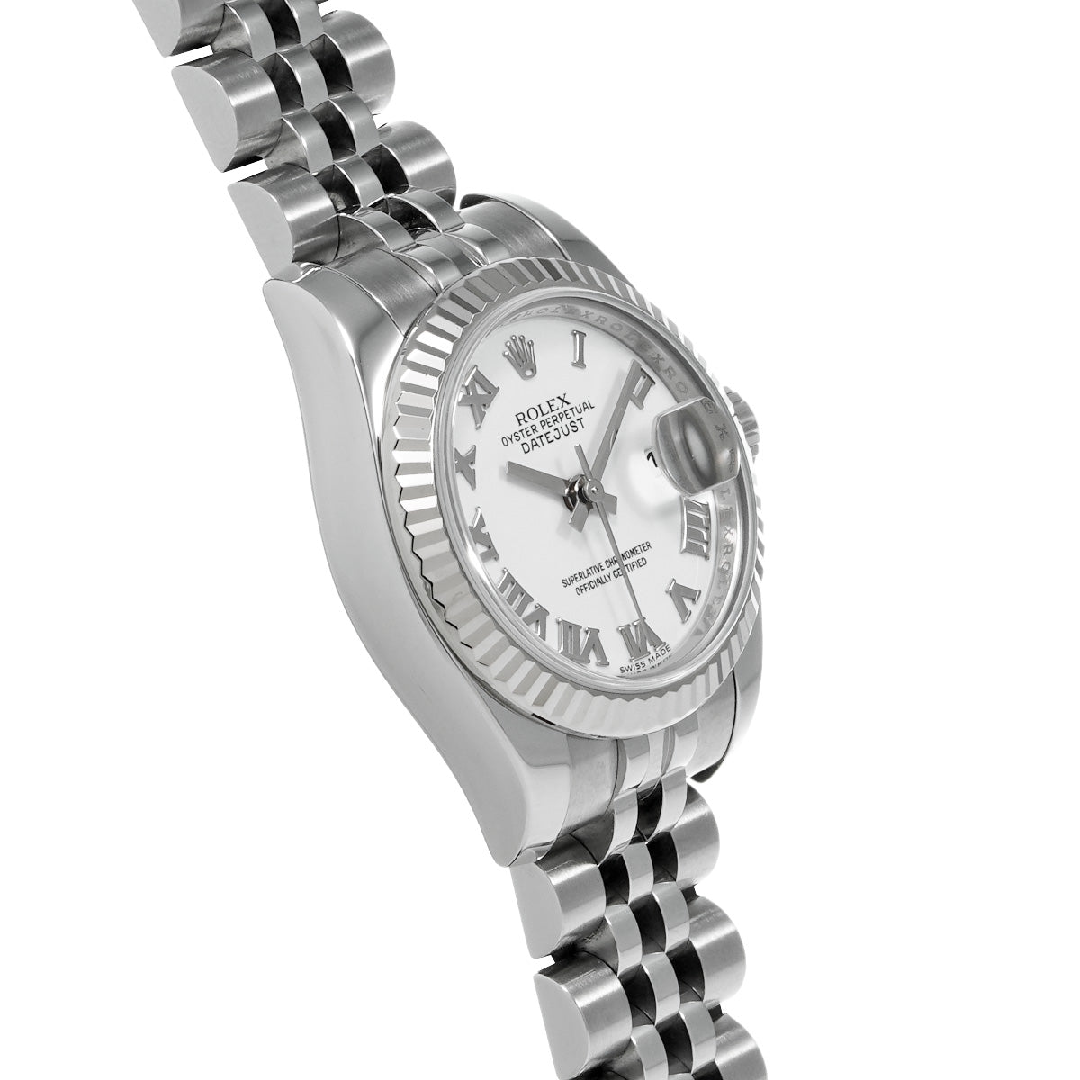 DATE JUST 179174 G (made around 2010) White ROLEX Ladies [Pre-Owned].