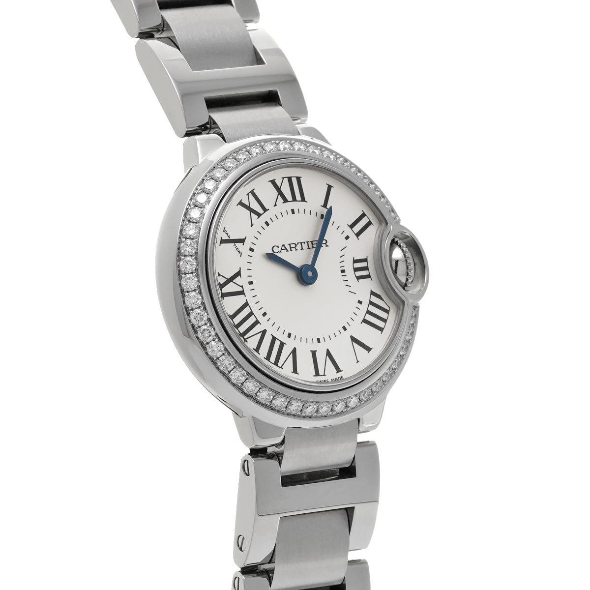 W4BB0015 Ballon Bleu de Cartier 28mm Silver CARTIER Ladies [Pre-owned]