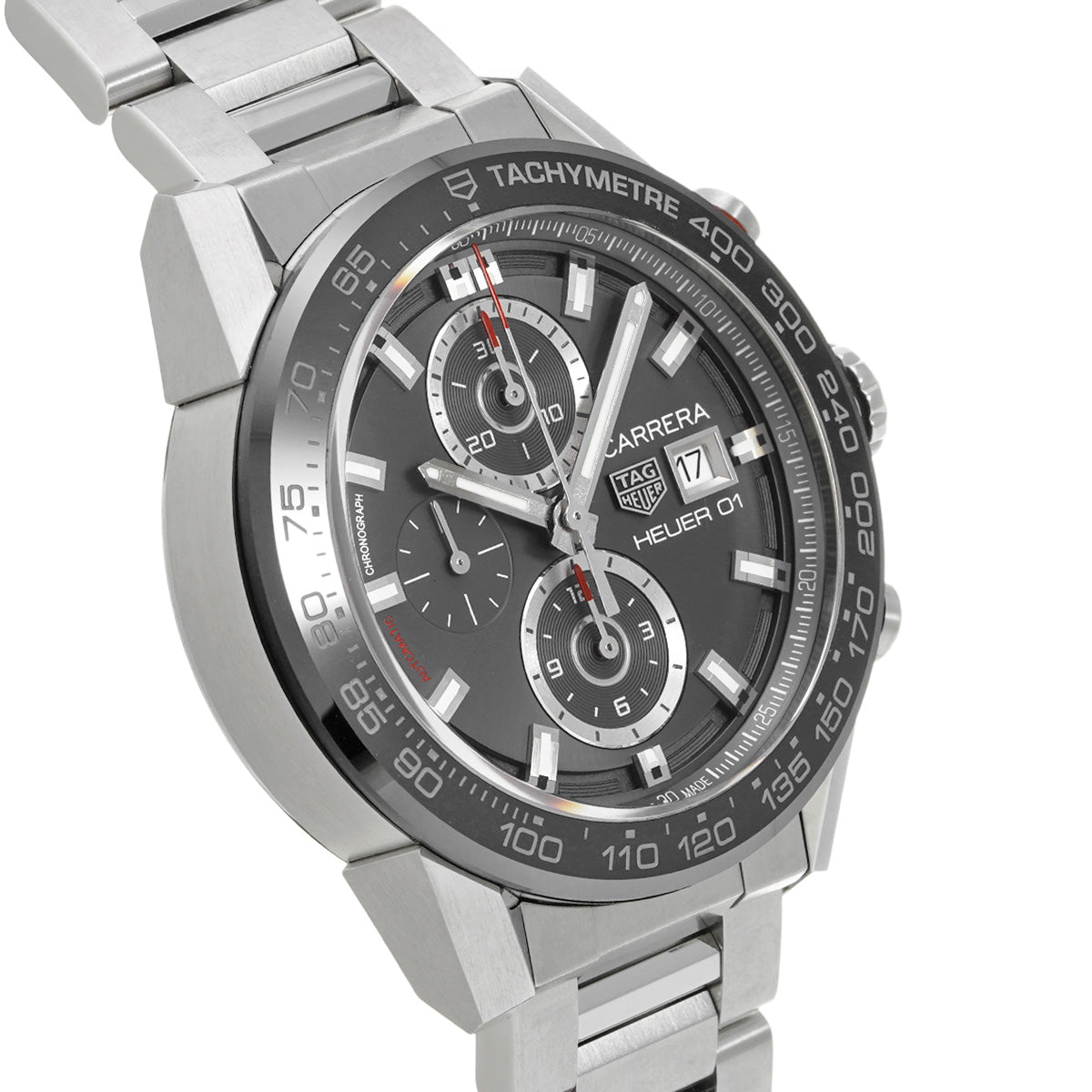 CARRERA CALIBRE HEUER 01 Chronograph CAR201W.BA0714 Gray TAG HEUER Men's [Pre-Owned].
