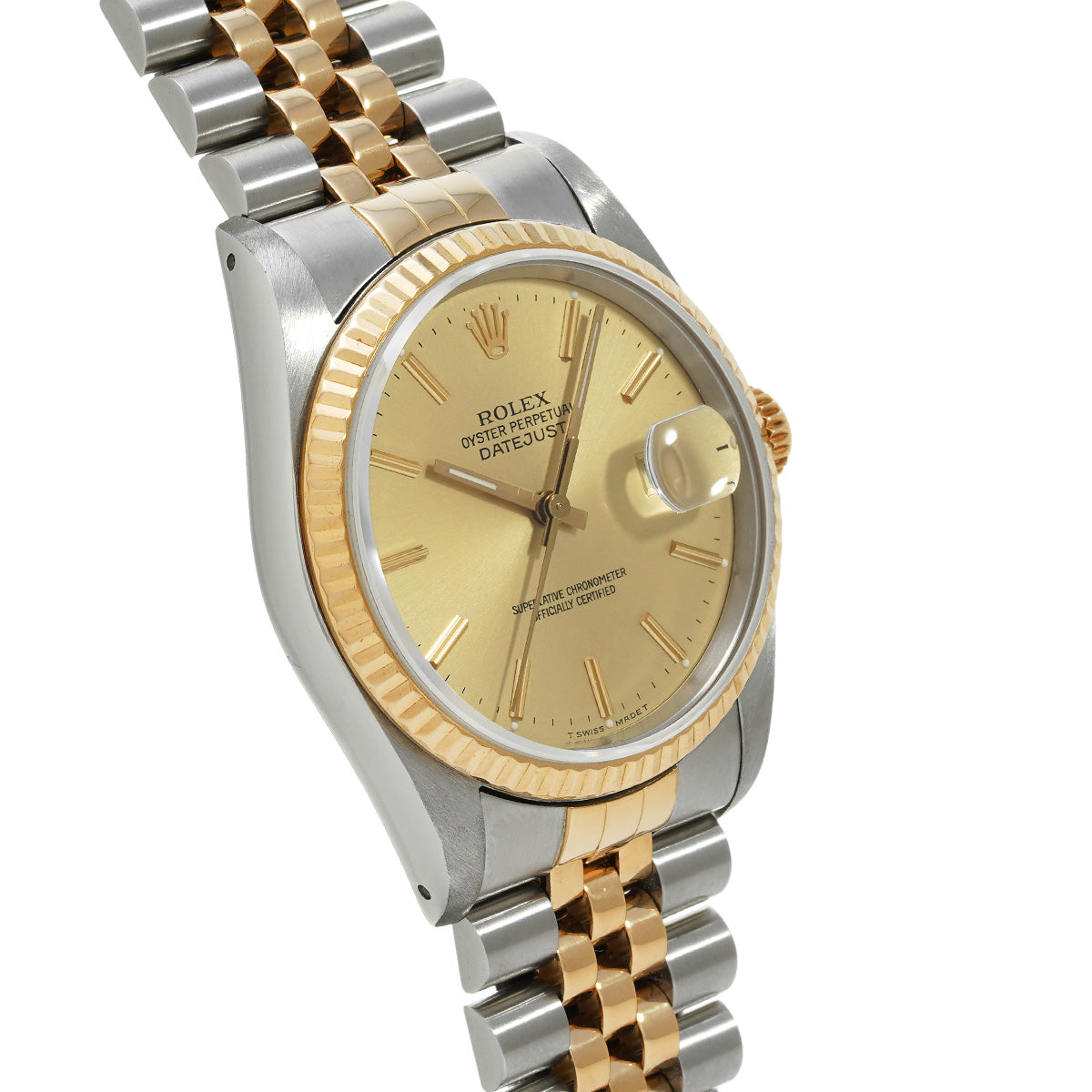 Datejust 16233 R (manufactured circa 1987) Champagne ROLEX Men's [Pre-Owned].